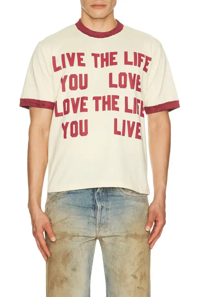 Hand Paint Ringer T-Shirt