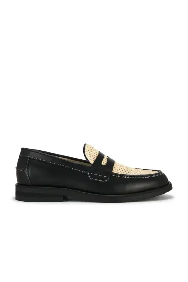 Duke + Dexter Duke + Dexter Wilde Rattan Penny Loafer | Thumbnail 1 Duke + Dexter Duke + Dexter Wilde Rattan Penny Loafer | Thumbnail 1