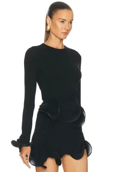Sid Neigum Wave Sleeve Bamboo Top | Thumbnail 2 Sid Neigum Wave Sleeve Bamboo Top | Thumbnail 2