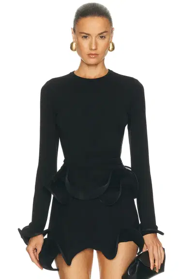 Sid Neigum Wave Sleeve Bamboo Top | Thumbnail 1 Sid Neigum Wave Sleeve Bamboo Top | Thumbnail 1