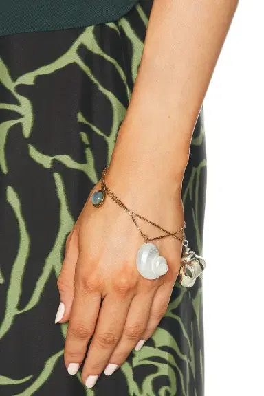 Dries Van Noten Natural Shell Resin Abalone Bracelet | Thumbnail 2