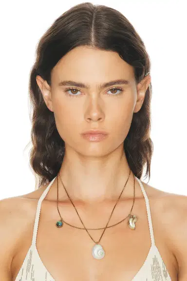Dries Van Noten Natural Shell Resin Abalone Necklace | Thumbnail 2 Dries Van Noten Natural Shell Resin Abalone Necklace | Thumbnail 2