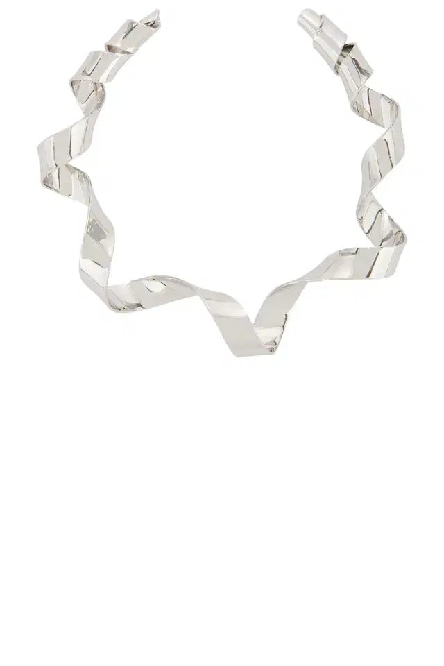 Dries Van Noten Brass Palladium Plated Necklace