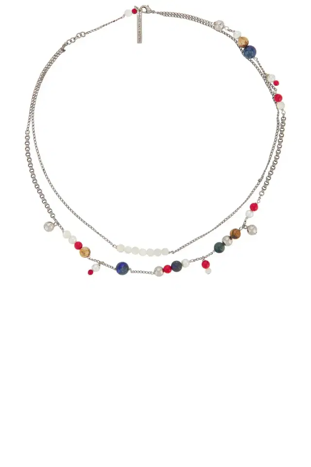 Dries Van Noten Freshwater Pearl Semiprecious Natural Stones Necklace