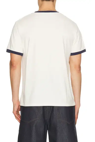 Duke + Dexter Duke + Dexter Plus Star Flock Printed Ringer Tee | Thumbnail 2