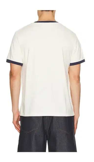 Duke + Dexter Duke + Dexter Plus Star Flock Printed Ringer Tee | Thumbnail 6
