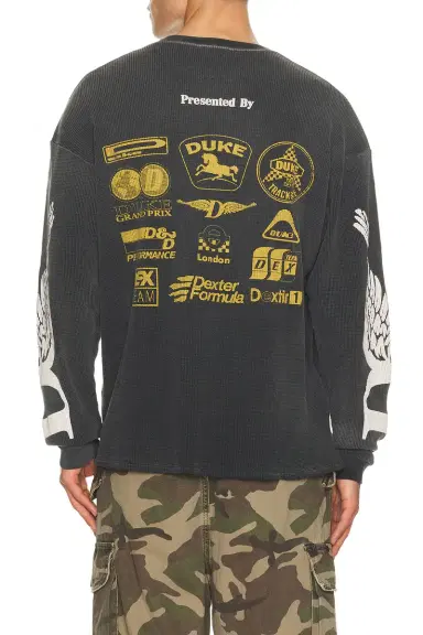 Duke + Dexter Duke + Dexter DR3 Sponsors Waffle Long Sleeve Tee | Thumbnail 3