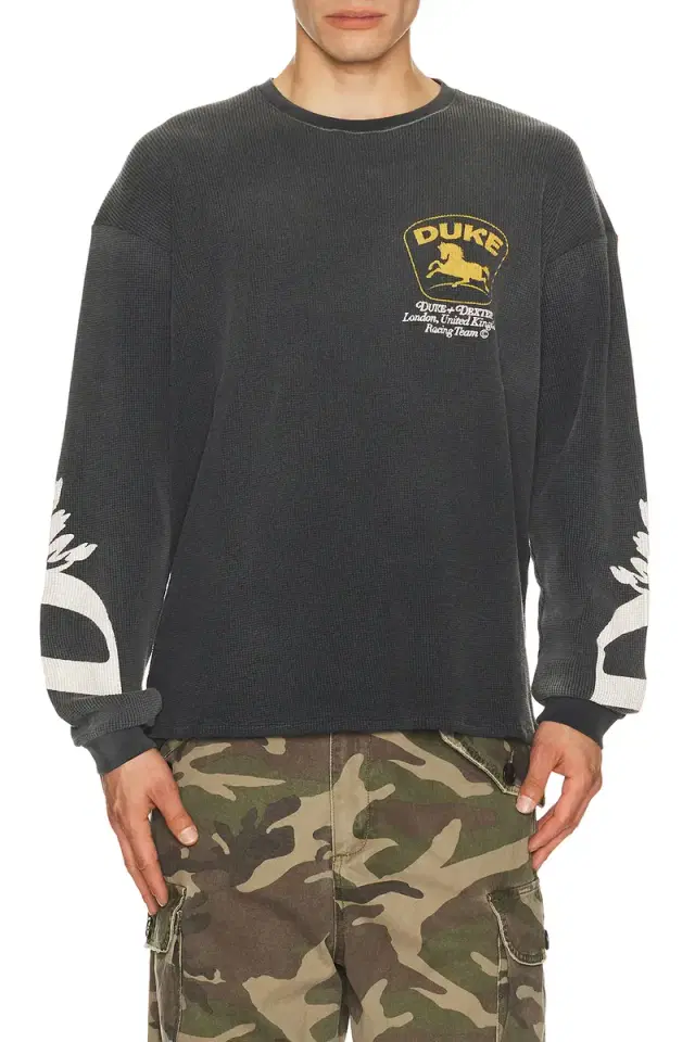 Duke + Dexter DR3 Sponsors Waffle Long Sleeve Tee