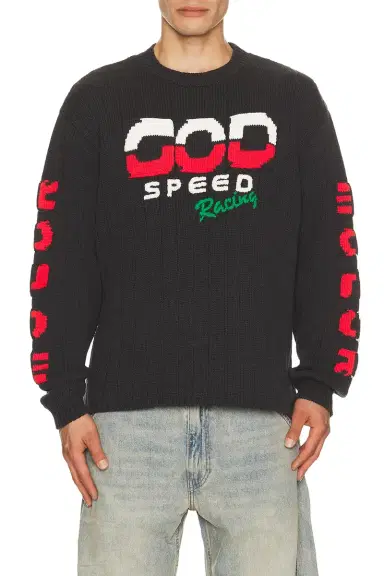 rice nine ten Knitted Racing Sweater | Thumbnail 1