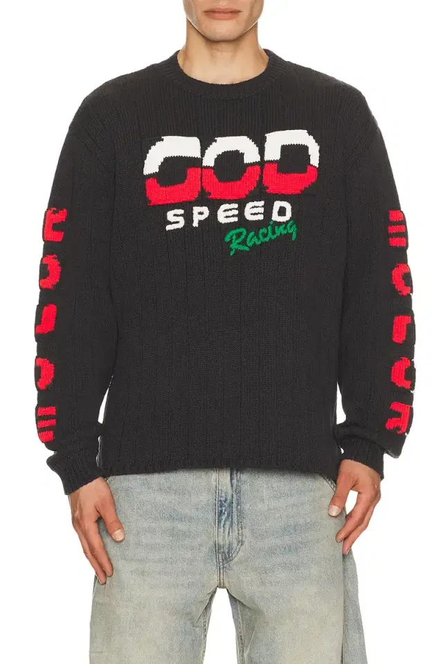 Knitted Racing Sweater