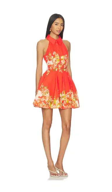 Hemant & Nandita Short Dress With Buckle Belt | Thumbnail 2 Hemant & Nandita Short Dress With Buckle Belt | Thumbnail 2