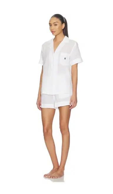 Polo Ralph Lauren Intimates Short Sleeve Linen Short Set | Thumbnail 2