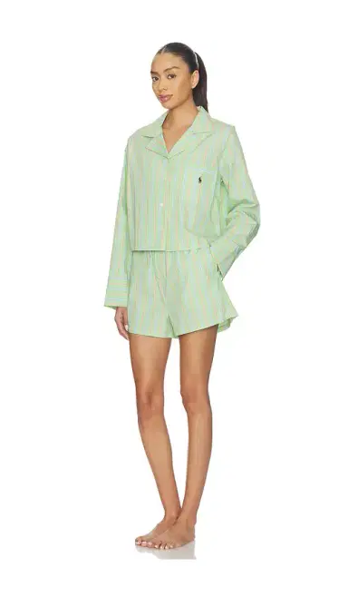 Polo Ralph Lauren Intimates Crop & Boxer Pajama Set | Thumbnail 2 Polo Ralph Lauren Intimates Crop & Boxer Pajama Set | Thumbnail 2