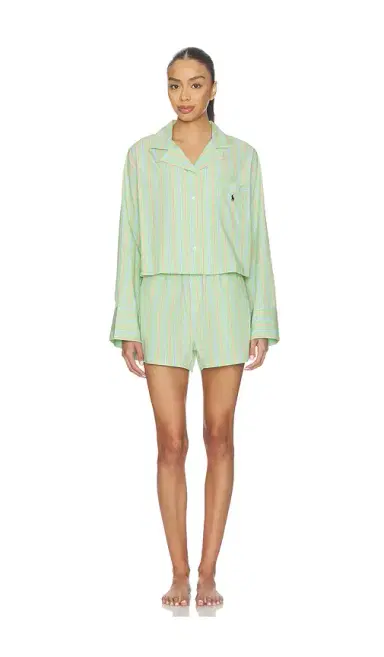 Polo Ralph Lauren Intimates Crop & Boxer Pajama Set | Thumbnail 1 Polo Ralph Lauren Intimates Crop & Boxer Pajama Set | Thumbnail 1