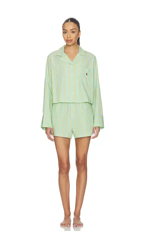 Crop & Boxer Pajama Set