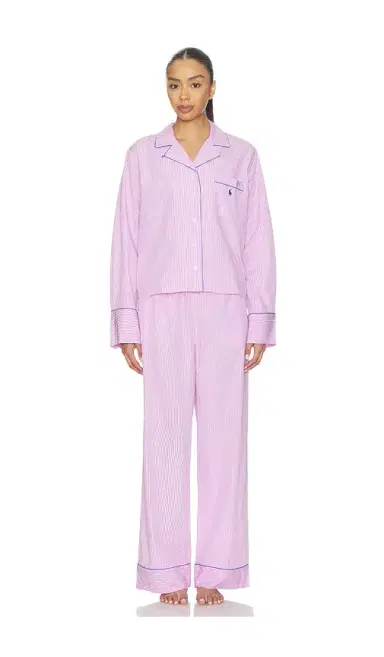 Polo Ralph Lauren Intimates Core 23 Pajama Set With Piping | Thumbnail 2