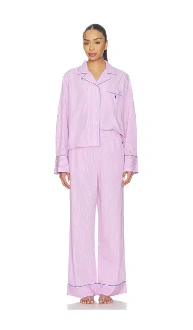 Polo Ralph Lauren Intimates Core 23 Pajama Set With Piping | Thumbnail 1