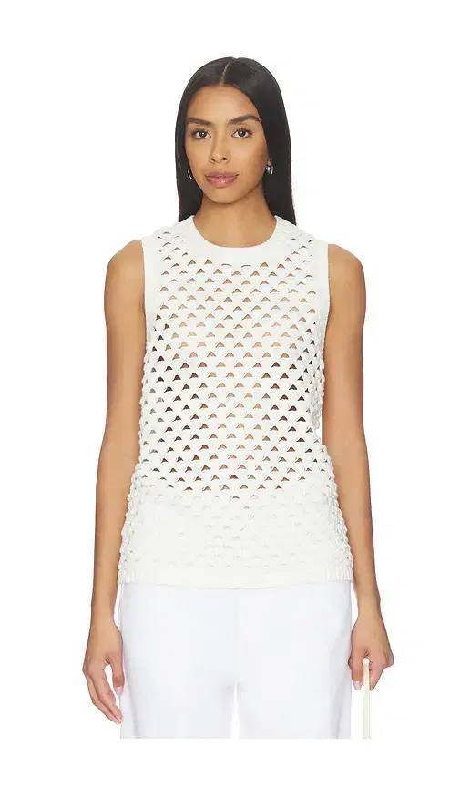 ALIGNE Jeanie Crochet Knitted Vest