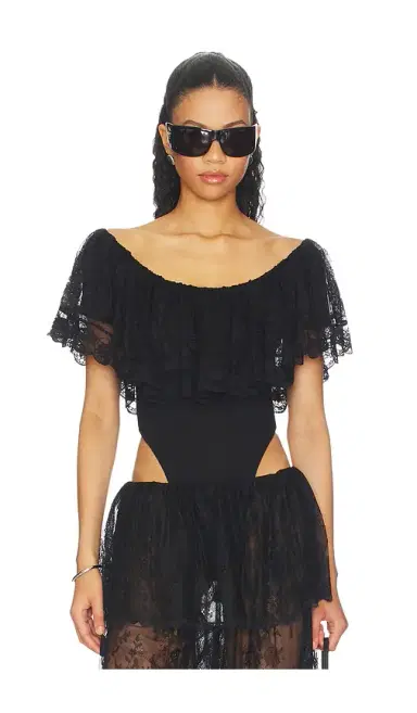 Ronny Kobo Rosette Bodysuit | Thumbnail 1 Ronny Kobo Rosette Bodysuit | Thumbnail 1