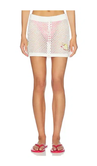 MINKPINK Soleia Crochet Mini Skirt | Thumbnail 1