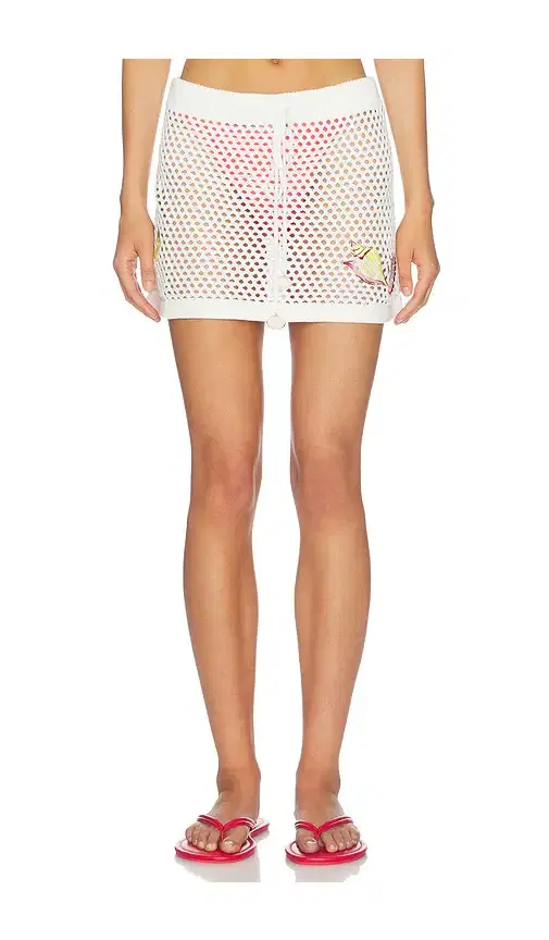 Soleia Crochet Mini Skirt