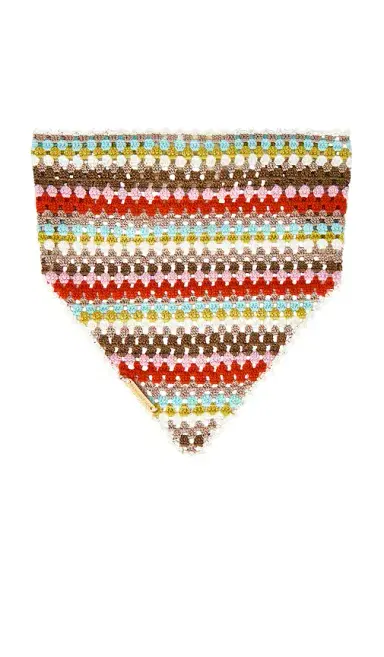 My Beachy Side Multi Striped Hand Crocheted Bandana | Thumbnail 2