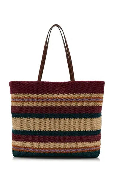 Miu Miu Raffia-Effect Woven Tote Bag | Thumbnail 4 Miu Miu Raffia-Effect Woven Tote Bag | Thumbnail 4
