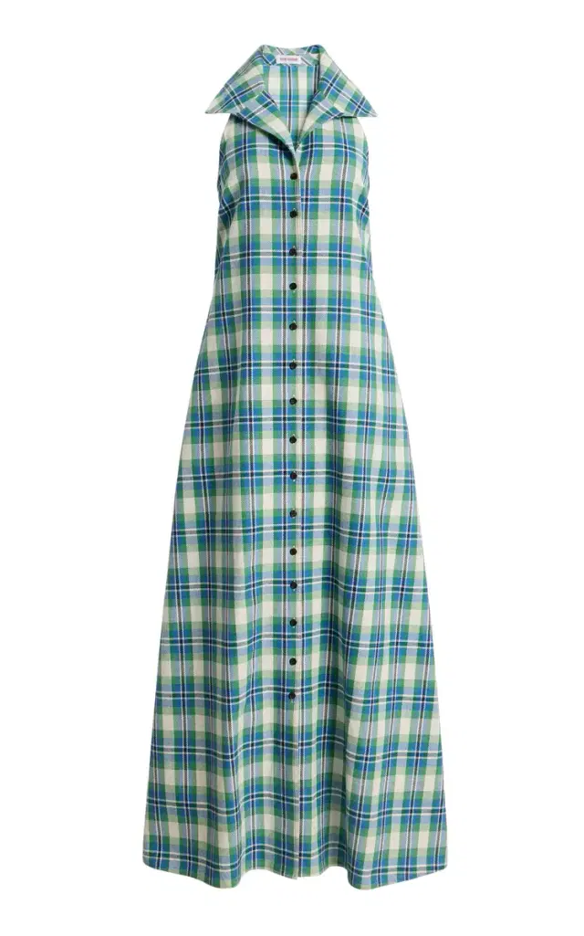 Rosie Assoulin Take It or Sleeveless Cotton Midi Dress