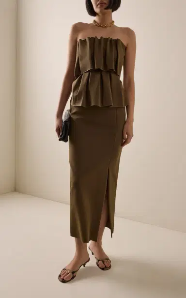 House of Dagmar High-Rise Midi Skirt | Thumbnail 3 House of Dagmar High-Rise Midi Skirt | Thumbnail 3
