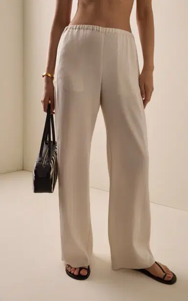 House of Dagmar Silk Wide-Leg Pants | Thumbnail 3 House of Dagmar Silk Wide-Leg Pants | Thumbnail 3