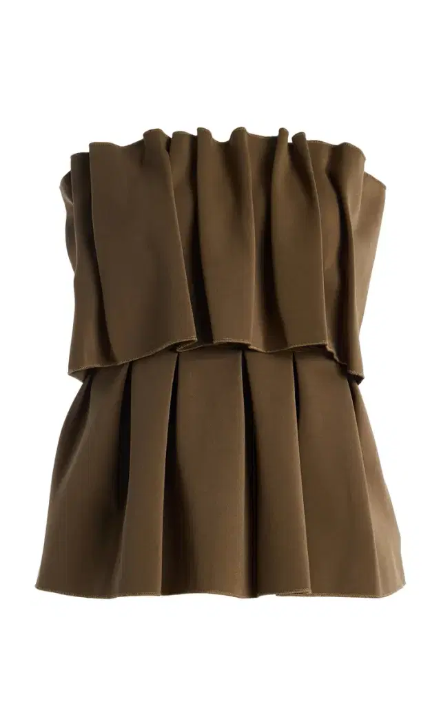 Ruffled Strapless Top