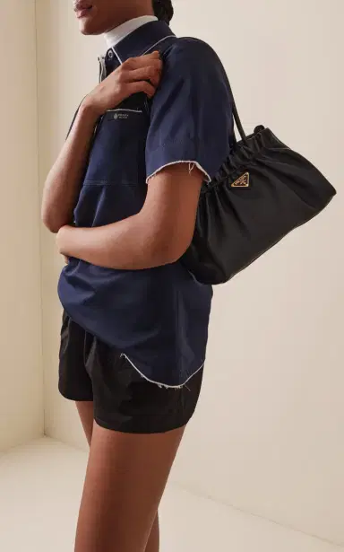 Prada Ruched Leather Bag | Thumbnail 2