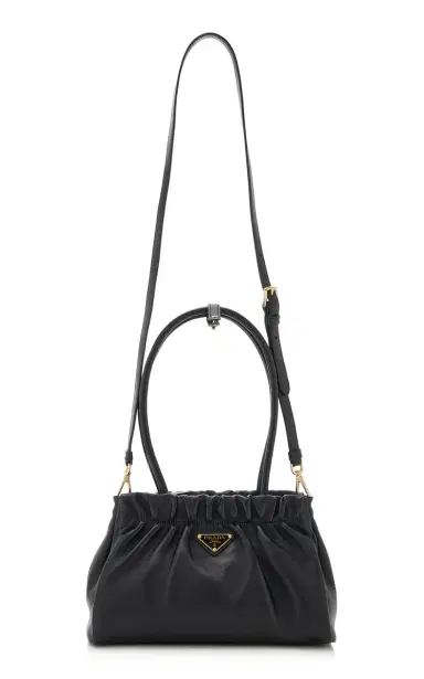 Prada Ruched Leather Bag | Thumbnail 3