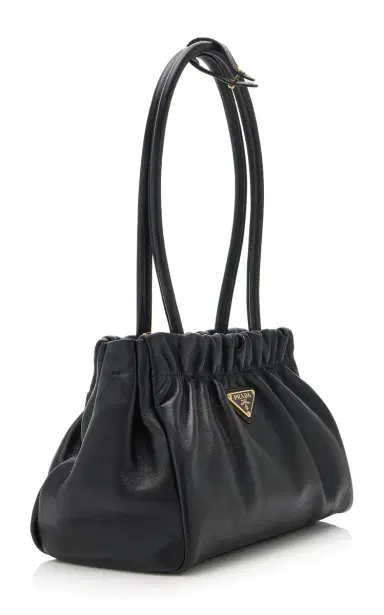 Prada Ruched Leather Bag | Thumbnail 4