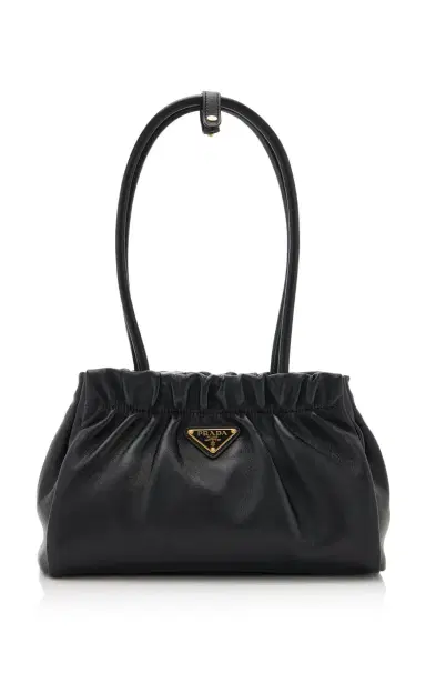 Prada Ruched Leather Bag | Thumbnail 1