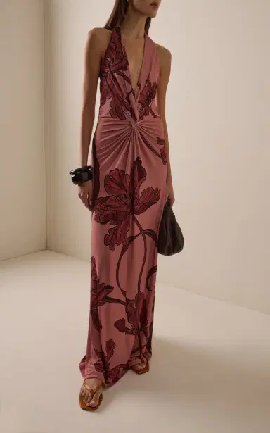 ANDRES OTALORA Exclusive Pura Maxi Halter Dress | Thumbnail 2 ANDRES OTALORA Exclusive Pura Maxi Halter Dress | Thumbnail 2