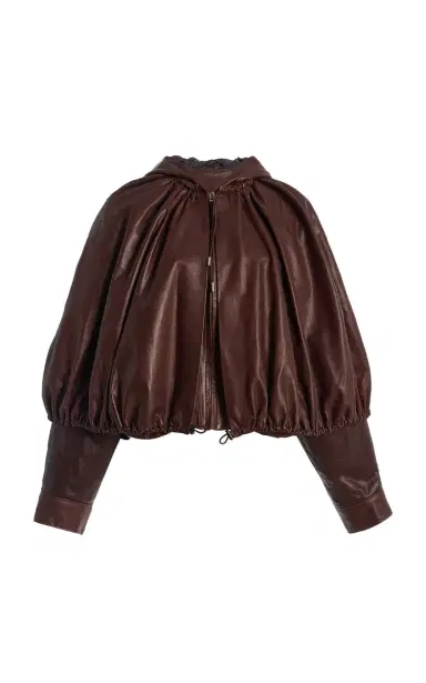 Sea Thompson Hooded Leather Cape Jacket | Thumbnail 3