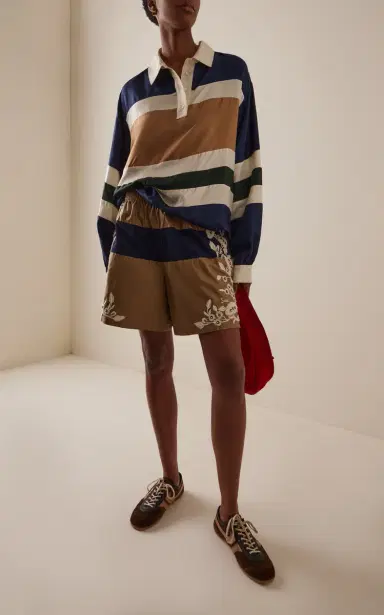 Sea Georgie Cotton-Blend Sportswear Shorts | Thumbnail 2 Sea Georgie Cotton-Blend Sportswear Shorts | Thumbnail 2
