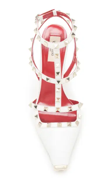 Valentino Garavani Rockstud Ankle Strap Leather Pumps | Thumbnail 3 Valentino Garavani Rockstud Ankle Strap Leather Pumps | Thumbnail 3