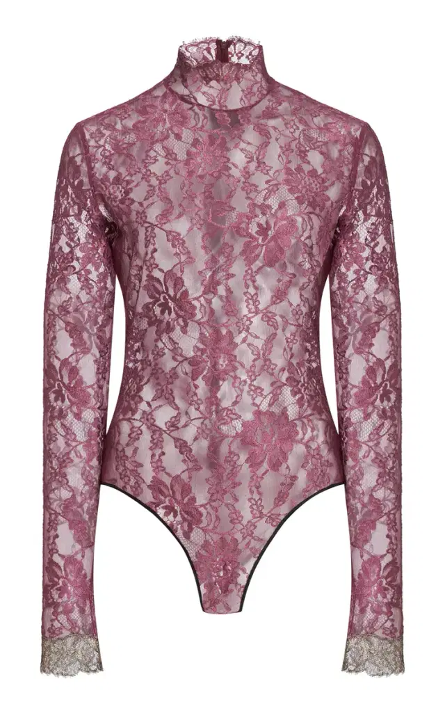 Valentino Garavani Jersey Lace Bodysuit