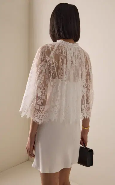 Third Form Exclusive Charmed Lace Cape and Mini Satin Slip Dress | Thumbnail 4 Third Form Exclusive Charmed Lace Cape and Mini Satin Slip Dress | Thumbnail 4