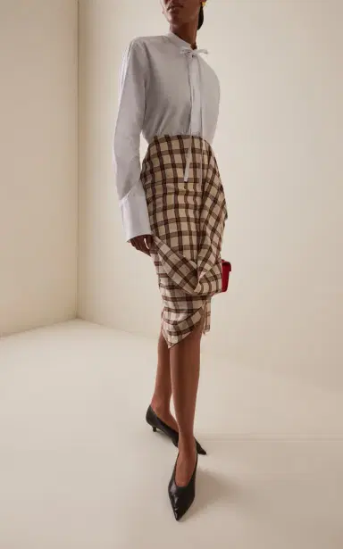 With Nothing Underneath Exclusive The Boyfriend Cotton Bow-Tie Shirt | Thumbnail 2 With Nothing Underneath Exclusive The Boyfriend Cotton Bow-Tie Shirt | Thumbnail 2