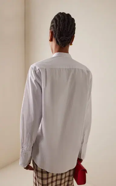 With Nothing Underneath Exclusive The Boyfriend Cotton Bow-Tie Shirt | Thumbnail 4 With Nothing Underneath Exclusive The Boyfriend Cotton Bow-Tie Shirt | Thumbnail 4