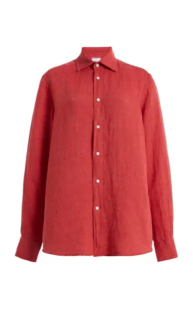 With Nothing Underneath Exclusive The Boyfriend Linen Shirt | Thumbnail 1 With Nothing Underneath Exclusive The Boyfriend Linen Shirt | Thumbnail 1
