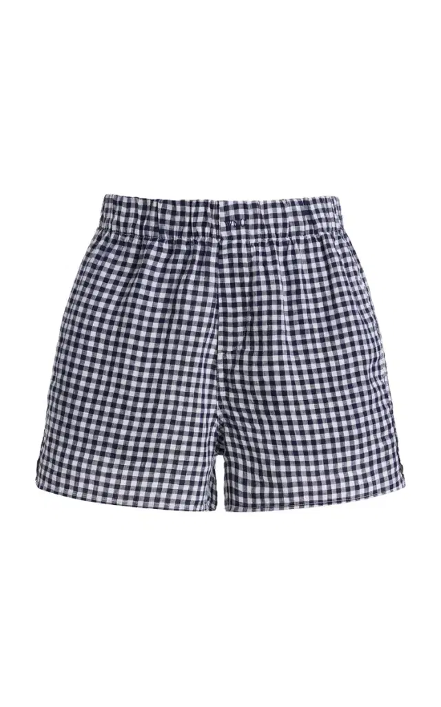 With Nothing Underneath Exclusive The Gingham Linen Boxer Shorts