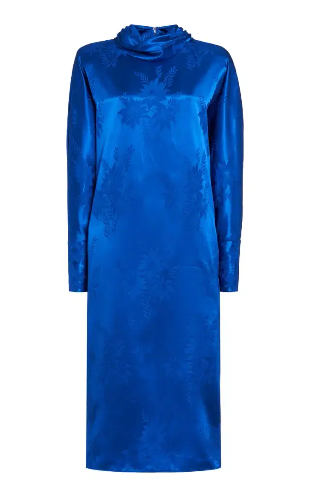Valentino Garavani Floral Jacquard Midi Dress