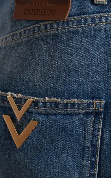Valentino Garavani Rigid High-Rise Straight-Leg Cropped Jeans | Thumbnail 5 Valentino Garavani Rigid High-Rise Straight-Leg Cropped Jeans | Thumbnail 5