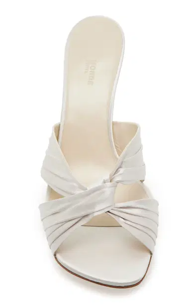 Le Monde Béryl Antonia Silk-Satin Kitten Heel Sandals | Thumbnail 3 Le Monde Béryl Antonia Silk-Satin Kitten Heel Sandals | Thumbnail 3