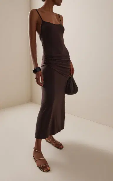 ANEMOS Draped Jersey Midi Dress | Thumbnail 2 ANEMOS Draped Jersey Midi Dress | Thumbnail 2