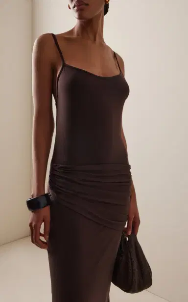 ANEMOS Draped Jersey Midi Dress | Thumbnail 3 ANEMOS Draped Jersey Midi Dress | Thumbnail 3